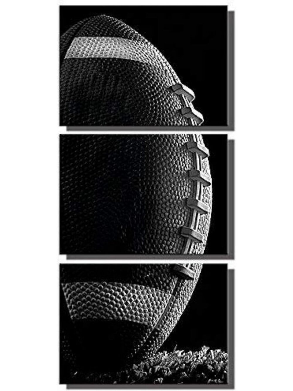 Gold Rugby American Football Wall Art for Gym, Workout, Boy's Room Decor